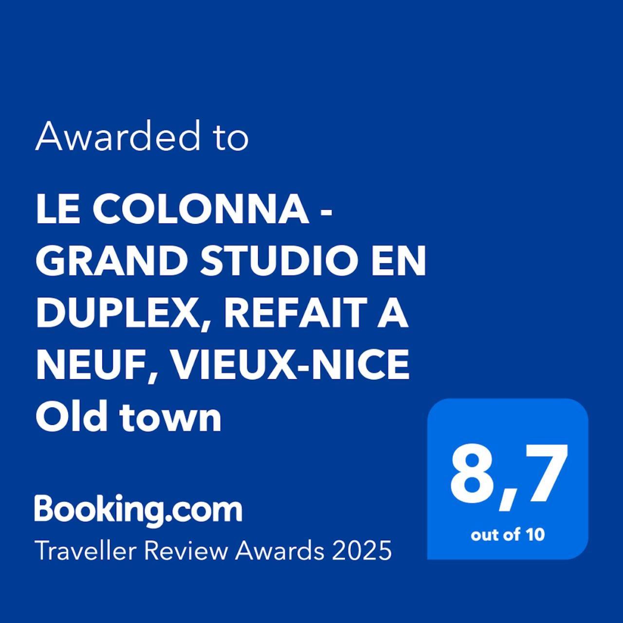 Le Colonna - Grand Studio En Duplex, Refait A Neuf, Vieux-nice Old Town Apartament